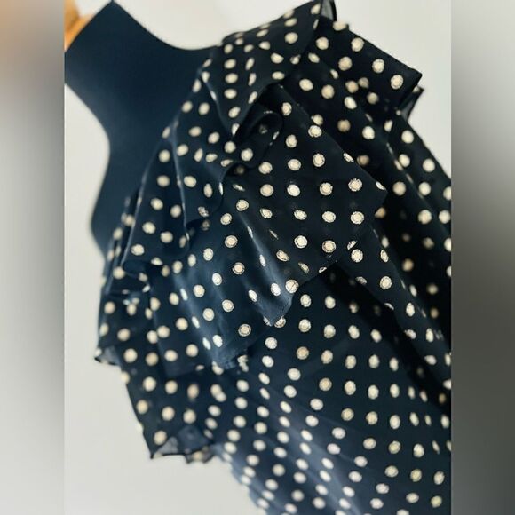 Yumi Kim Sparks Fly One Shoulder Top in Hot Spot Gold Polka Dot - Picture 11 of 16